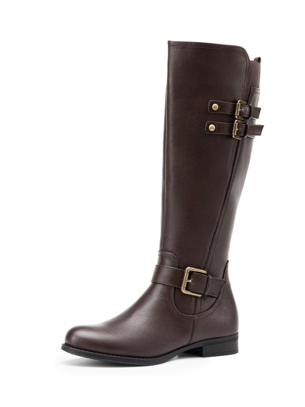 Women's Knee High Riding Buckle Boots